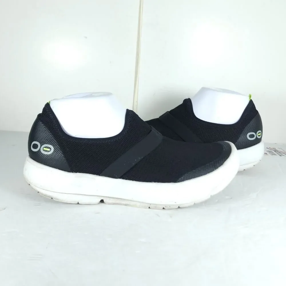 Oofos Women's OOmg EeZee Recovery US 10 Mesh Black Slip On Low Sneakers Shoes